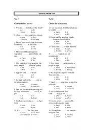 Grammar Review Test 1-6 