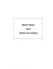 English Worksheet: weather and clothing