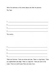 English Worksheet: There is, There are 