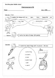 English Worksheet: activities for children