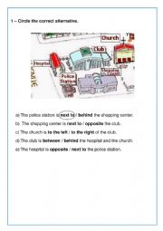 Prepositions of place 