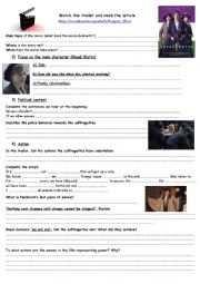 English Worksheet: Suffragette