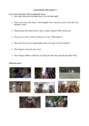 English Worksheet: Cheaper by the dozen 2