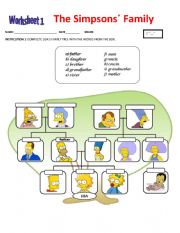 English Worksheet: Family 