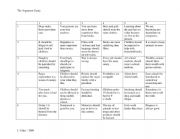 English Worksheet: argument game