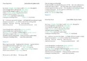 English Worksheet: Listening Activity - Pop Song (Never Say Never)