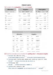 English Worksheet: present simple