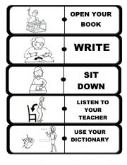 English Worksheet: CLASSROOM LANGUAGE 