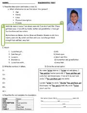 English Worksheet: Test