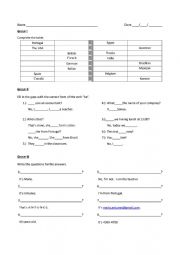 English Worksheet: Adults 1 exam