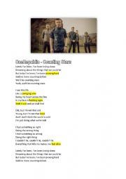English Worksheet: OneRepublic Counting Stars song lyrics Present Perfect Continuous listening task