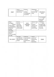 English Worksheet: board game