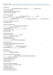 English Worksheet: Hello Adele