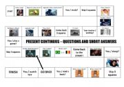 Present continuous - board game