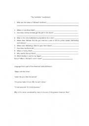 English Worksheet: The Godfather(worksheet)