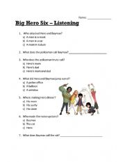 English Worksheet: Big Hero 6 - At the Police Station