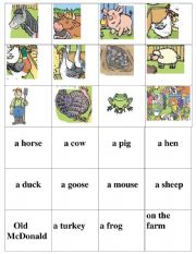 English Worksheet: On the farm