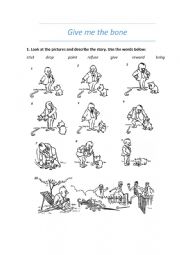 English Worksheet: STORYBOARD Practice English with the pictures