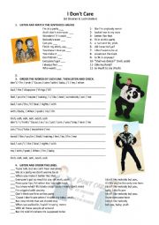 English Worksheet: Song 