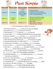 English Worksheet: Past Simple Tense