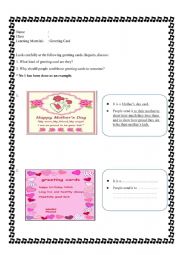 English Worksheet: Greeting Cards