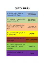 Modal Verbs _ prohibition _ must - mustnt _ crazy laws