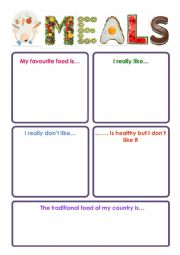 English Worksheet: My favourite food