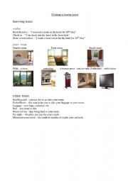 English Worksheet: Visiting a Tourist Town