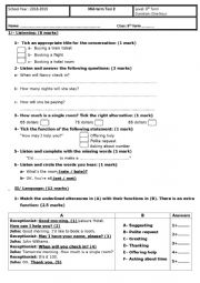 Mid-term Test 3 8th grade