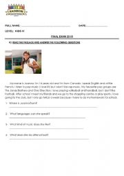 English Worksheet: Revision on Simple Present