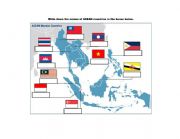 English Worksheet: Name the Asean Countries