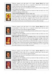 English Worksheet: Cluedo game re-usable