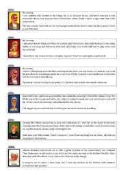 English Worksheet: Cluedo re-usable WS 2