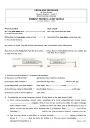 English Worksheet: Present perfect x past simple - Pried and Prejudice