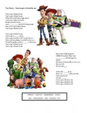 English Worksheet: Tarzan Song