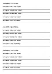 English Worksheet: THERE IS THERE ARE