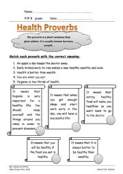 Health proverbs