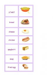 Food vocabulary domino