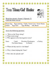 Easter Video Activity - Teen Titans Go!  