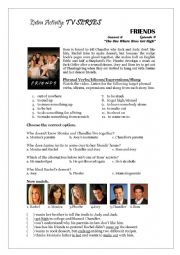 English Worksheet: Friends Worksheet