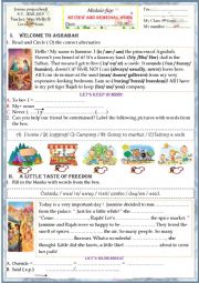English Worksheet: REVIEW MOD 5 9TH FORM