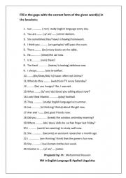 English Worksheet: Interchange Intro- Grammar of Unit One