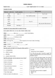 English Worksheet: Yes/No questions 