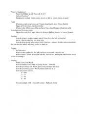 English Worksheet: Sports - Tennis Script