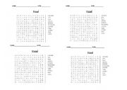 English Worksheet: puzzle food