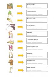 English Worksheet: Classroom commands