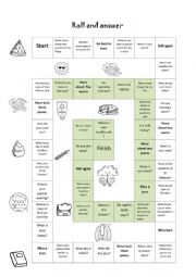 English Worksheet: roll it