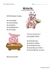 English Worksheet: reading practise