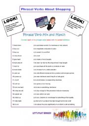 Phrasal Verbs for Shopping