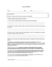 English Worksheet: Connectors worksheet